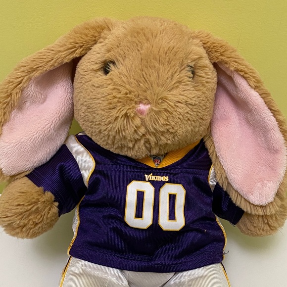 Build a Bear Bunny NFL Vikings Jersey and Pants - Picture 2 of 8
